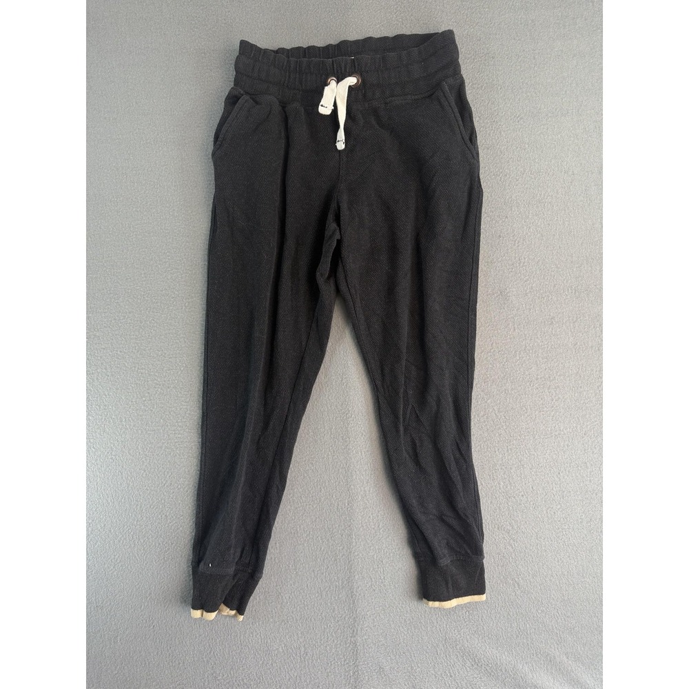 Faherty Jogger Pants Womens XS Gray Knit Elastic Waist Cuffed Pockets Lounge